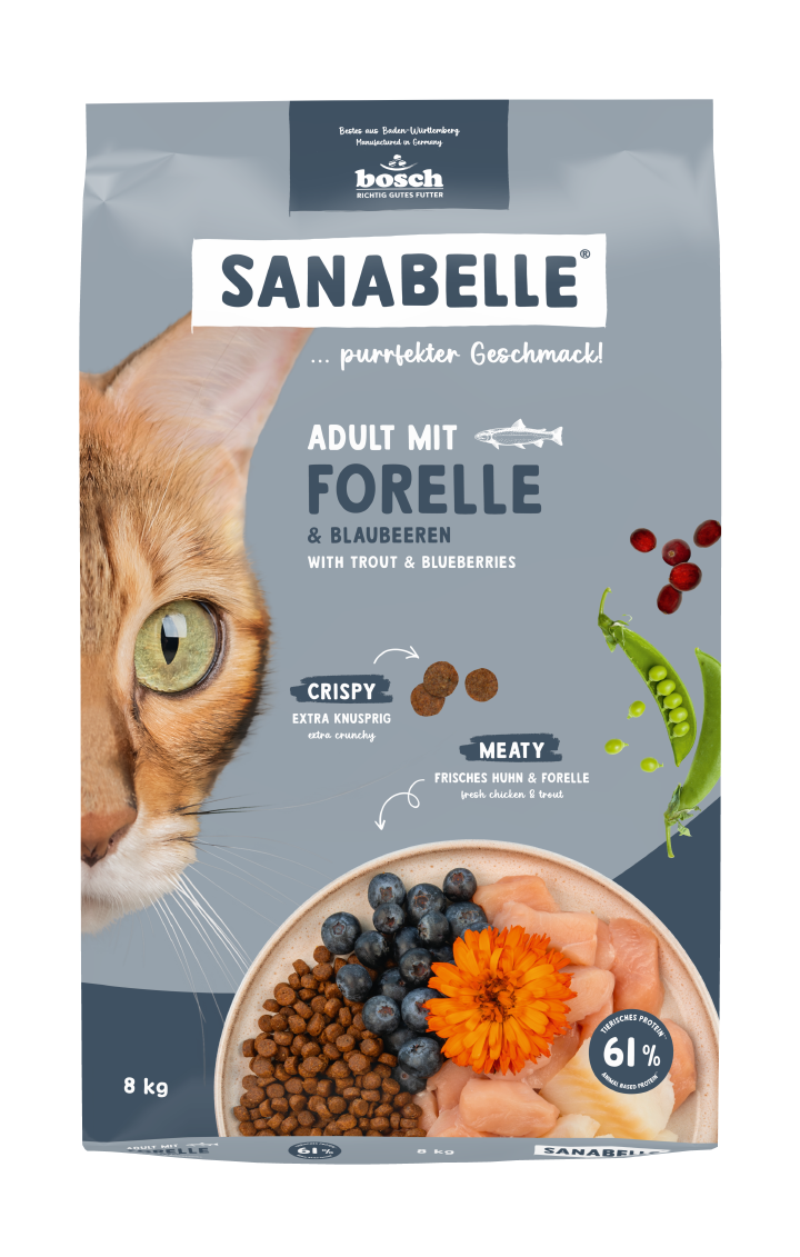 Sanabelle Katzen-Trockenfutter Adult mit Forelle